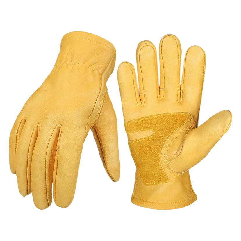 Cross-Border Full-Finger Motorcycle Gloves, First-Layer Cowhide, Non-Slip, Wear-Resistant, Four-Season Universal Riding Motorcycle Driving Gloves