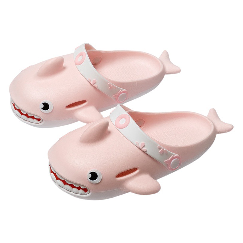 Cartoon Shark Slippers Women's Summer Outer Wear Internet Popular ins Trendy Indoor Home Bathroom Non-slip Children's Sandals for Men x