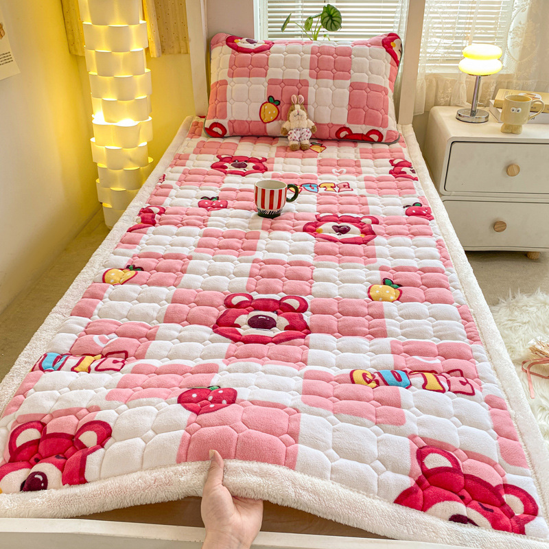 Picture of New thick milk velvet mattress student dormitory single mattress cotton bed mattress tatami warm cushion wholesale