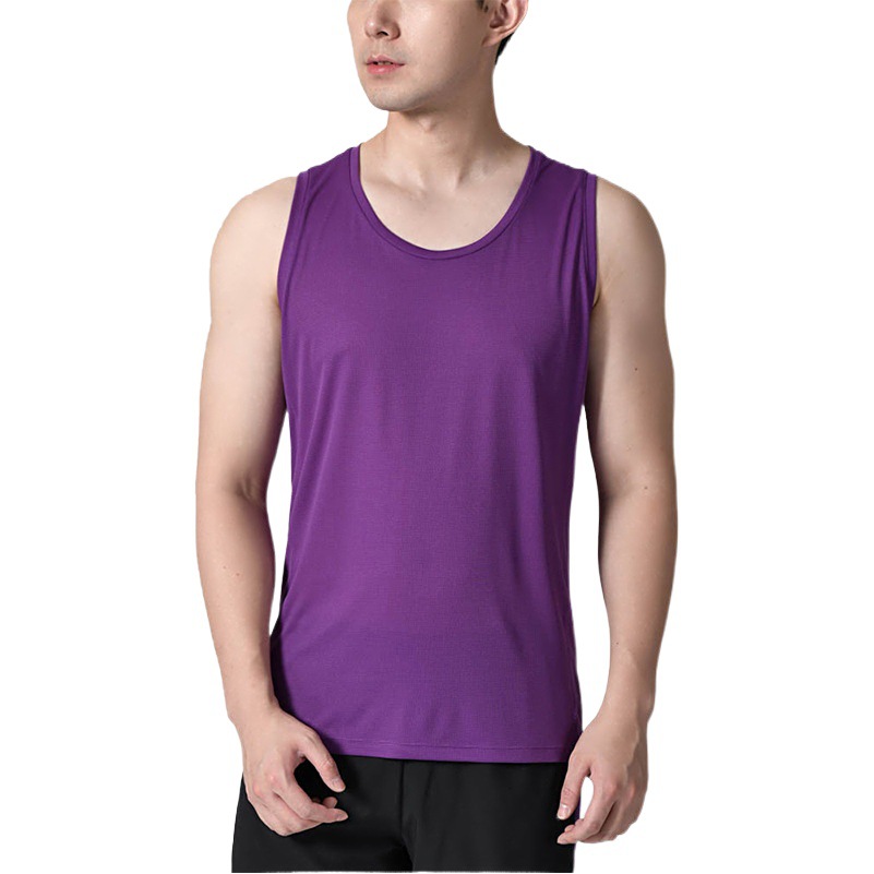 Professional Running Vest Breathing Square Wide Shoulder Traceless Quick-drying Loose Anti-wear Training Sports I-shaped Vest