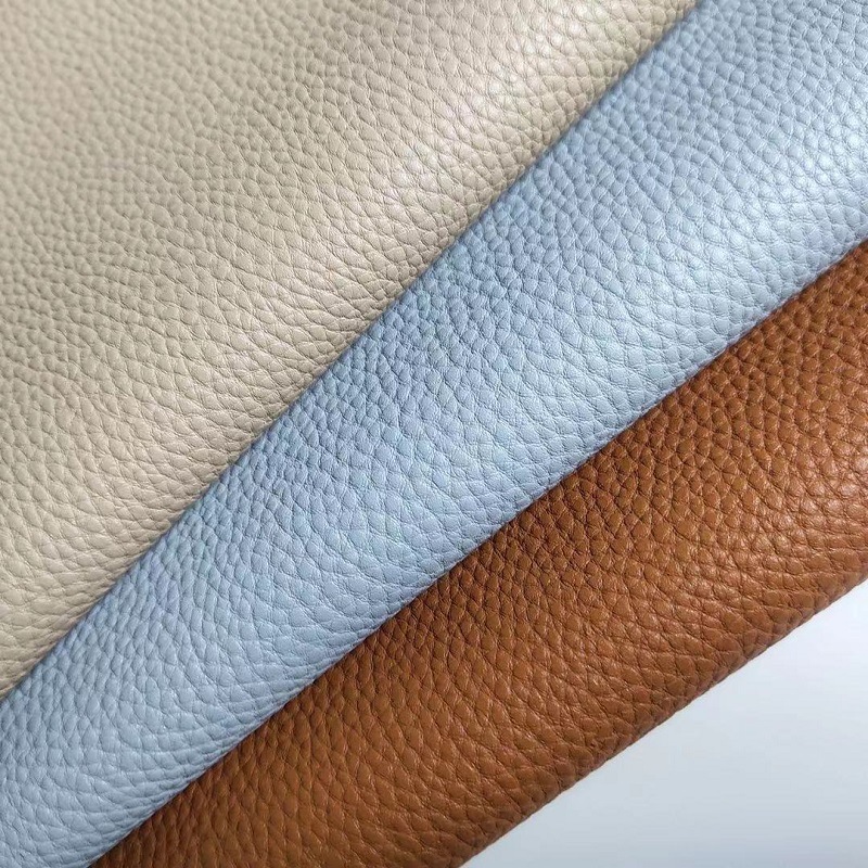 Picture of 1.1mmPU Nanguo Litchi 011 imitation cotton velvet bottom Litchi grain leather environmental protection 6P luggage sofa packaging