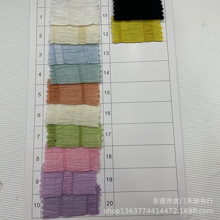 Spot supply woven nylon polyester rayon blended wrinkled fabric woven fashion fabric women's clothing fabric