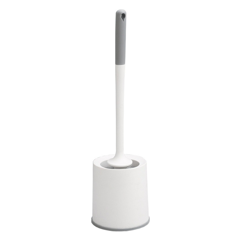 Toilet Brush No Dead Angle Wall-Mounted Household Bathroom Non-Punch Toilet Brush Long Handle Wall-Mounted Cleaning Brush Set