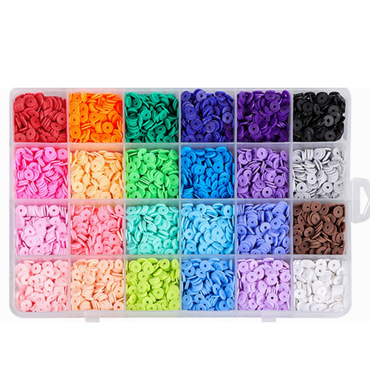 Picture of Cross-Border 24-grid soft pottery piece set diy jewelry color wafer bohemian style jewelry bracelet DIY jewelry