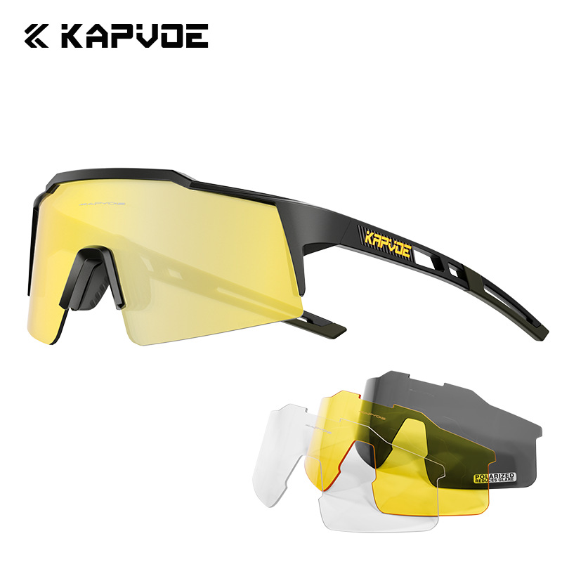 Picture of Kapvoe Cycling Glasses Four-Lens Set Bicycle Windproof Goggles Road Bike