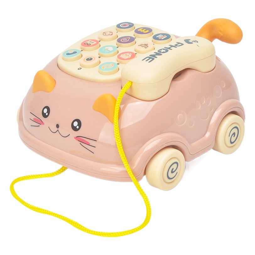 Baby toy simulation telephone landline boy baby music multi-function puzzle early education 1 year old 2 little girl