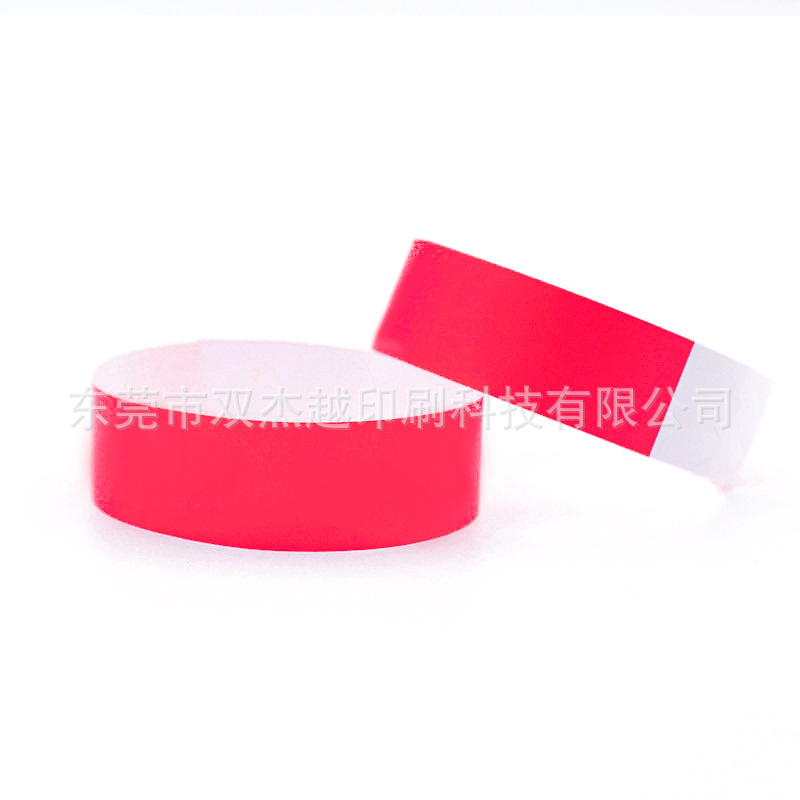 Picture of Spot disposable bracelet waterproof tear-proof identification synthetic paper exhibition admission ticket disposable wrist strap