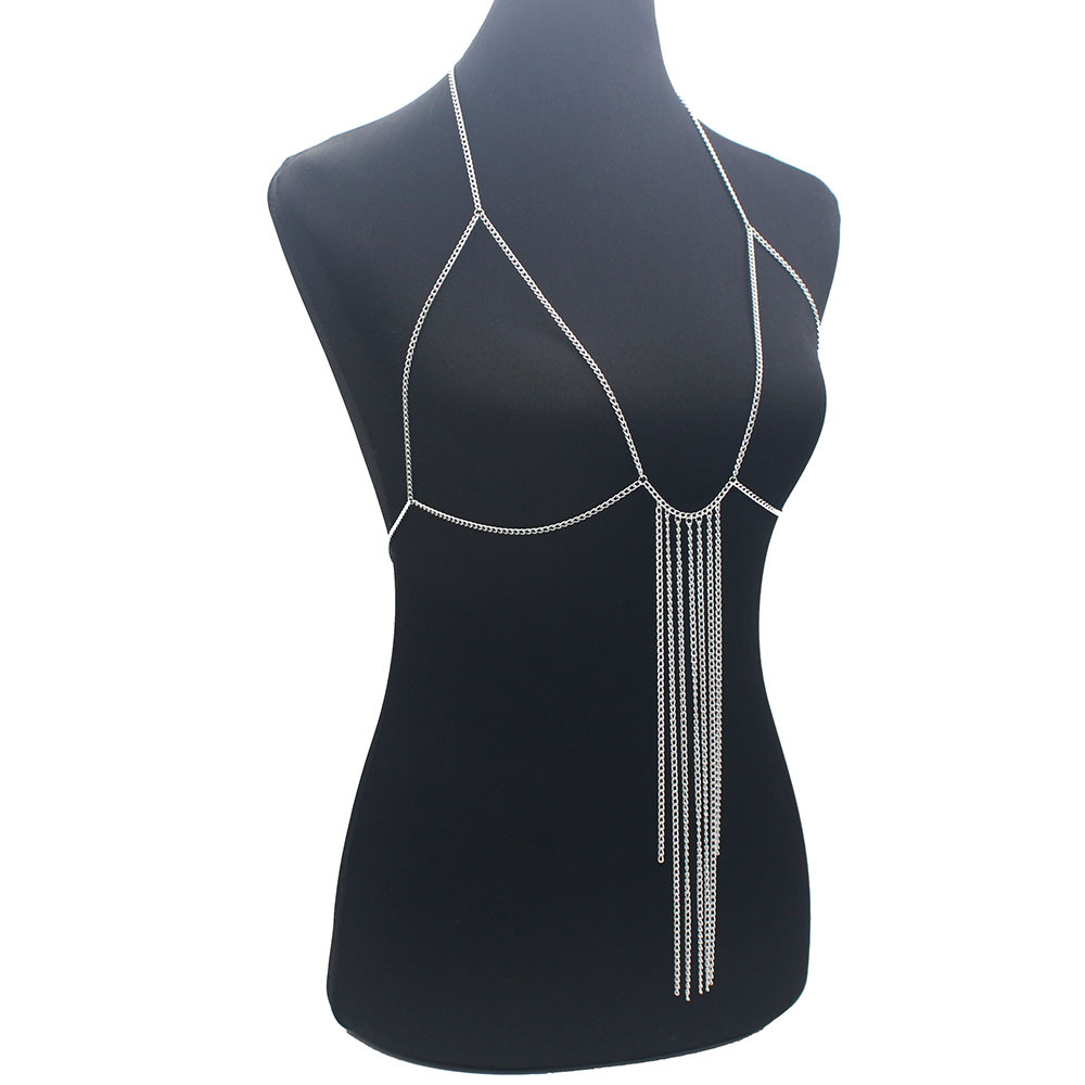 Picture of Cross-border Jewelry European and American Simple Tassel Body Chain Women's Personalized Street Photography Disco Dance Costume Performance Body