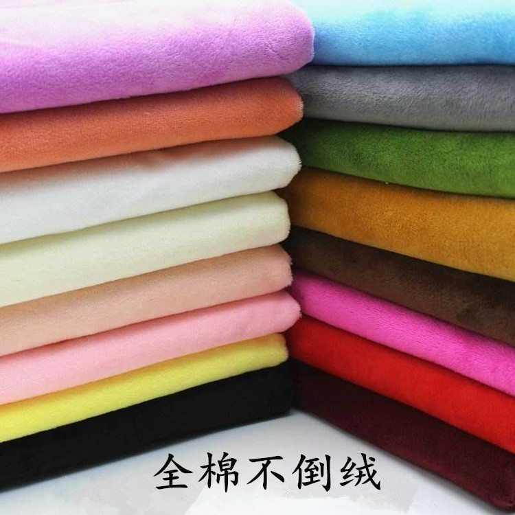 Cotton Combed Stretch Fleece-Free Fabric Knitted Fleece-Lined Leggings Thermal Underwear Pants Fleece-Lined Sweater Fabric