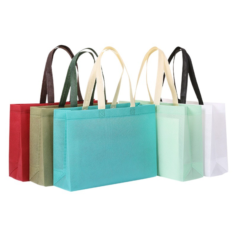 Net red non-woven bag clothing tote bag in stock wholesale printing logo shopping bag environmental protection bag processing large set