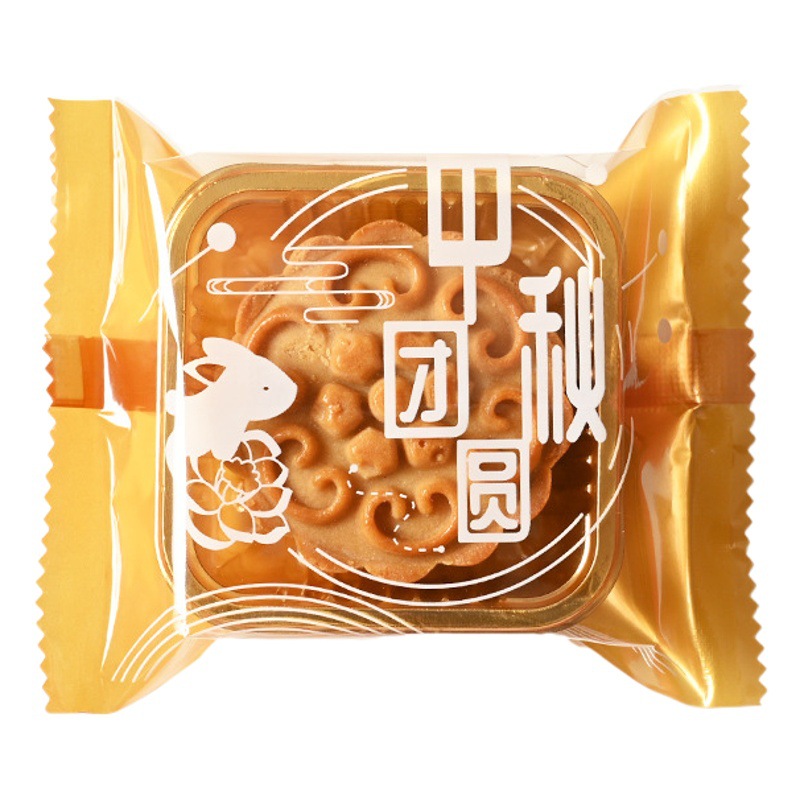 2025 new Chinese style Mid-Autumn Festival flow heart moon cake packaging bag ice skin souffle self-sealing machine-sealed bag manufacturers wholesale