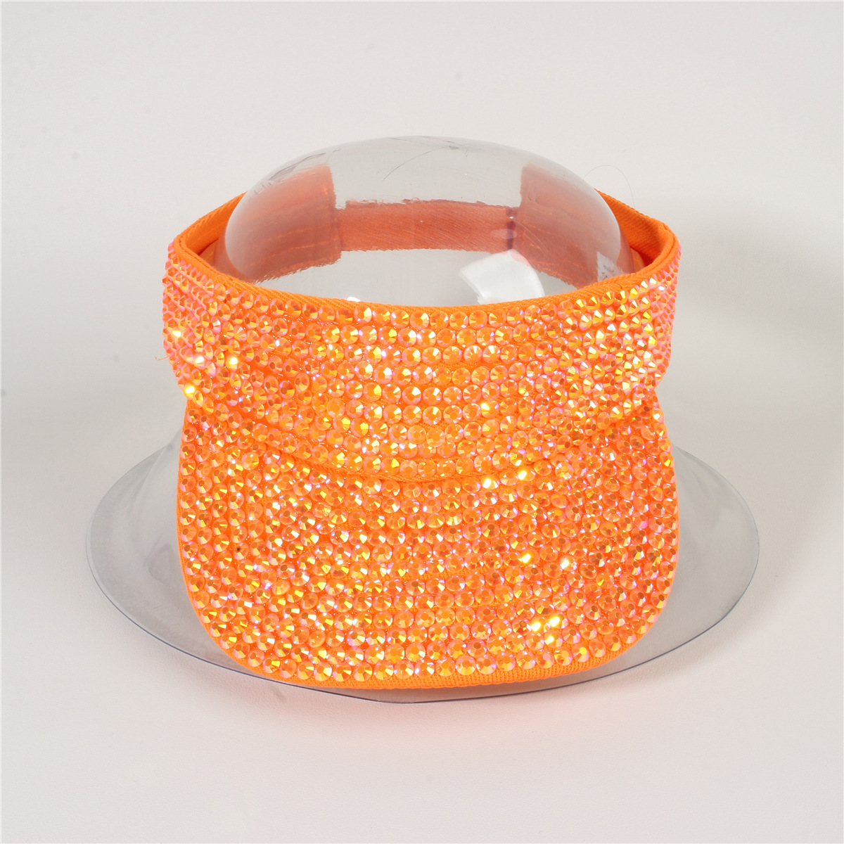 Picture of Cross-border Foreign Trade Summer Women's Point Drill Anti-purple Roof Outside Line Face-shading Sunscreen Solid Color Diamond Sunlight Empty Hat