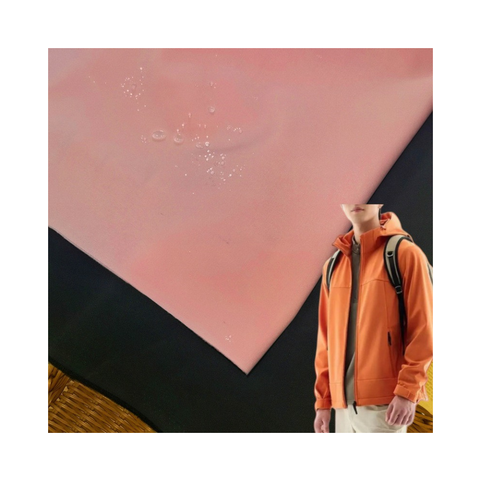 Soft Shell Fabric 75D Four-Way Elastic + Tpu + Polar Fleece Three-In-One 100D Composite Soft Shell Fabric