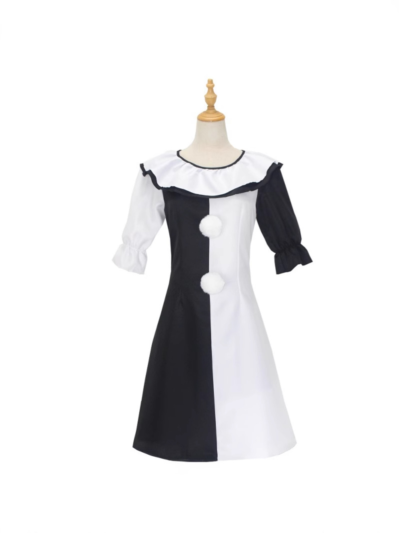 Picture of in stock Horror Movie Broken Soul Clown cosplay Costume Stage Performance Clothes