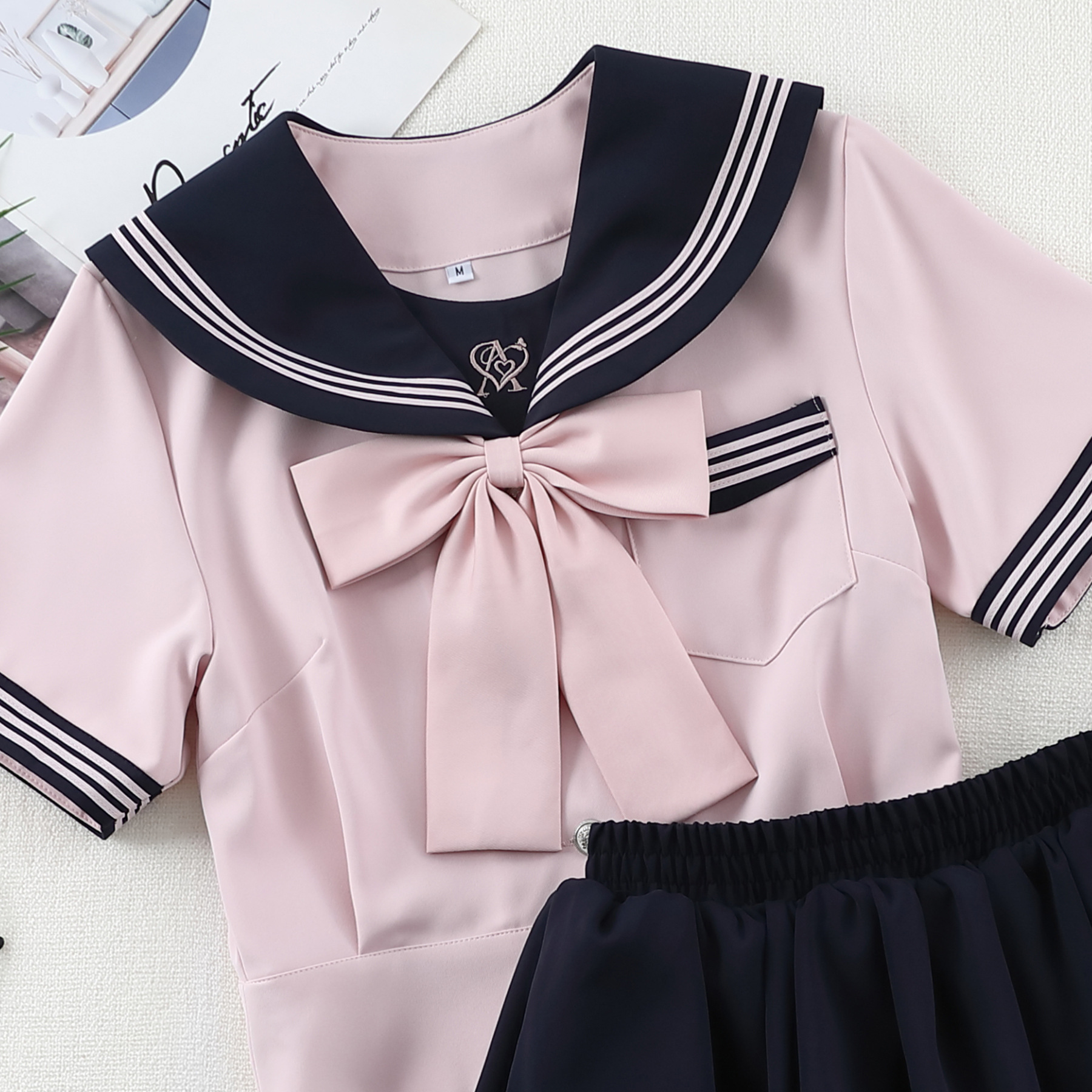 Picture of [Chunxin] Authentic Japanese sweet girl style original sailor uniform JK uniform academy style pleated skirt set for school supply