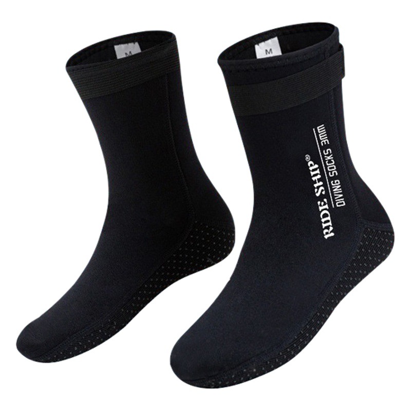 Rideship/Rider Ship 3mm Diving Socks Enlarged Diving Socks for Men and Women Swimming Warm Deep Diving Snorkeling Socks Beach