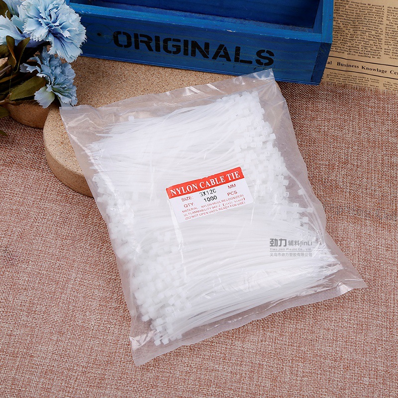 New cable tie 3*120 self-locking cable tie silicone cable tie coil data cable tie coil