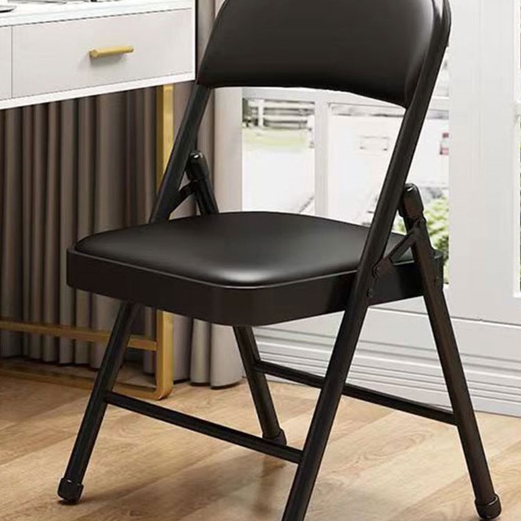 Simple Folding Chair for Home Bedroom, Office Computer Chair, Dining Chair, Dormitory Rental Room Stool for Long Sitting