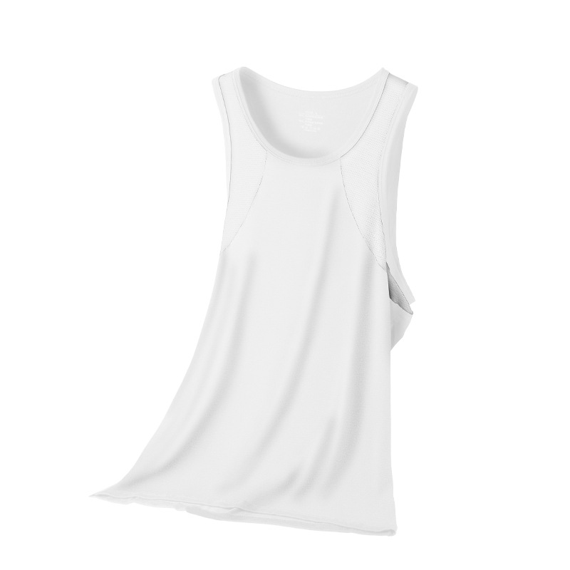 Picture of Men's Vest Comfortable Breathable Sling Hurdle Short-sleeved Young Boys Sports Running Sleeveless T-shirt Base Undershirt
