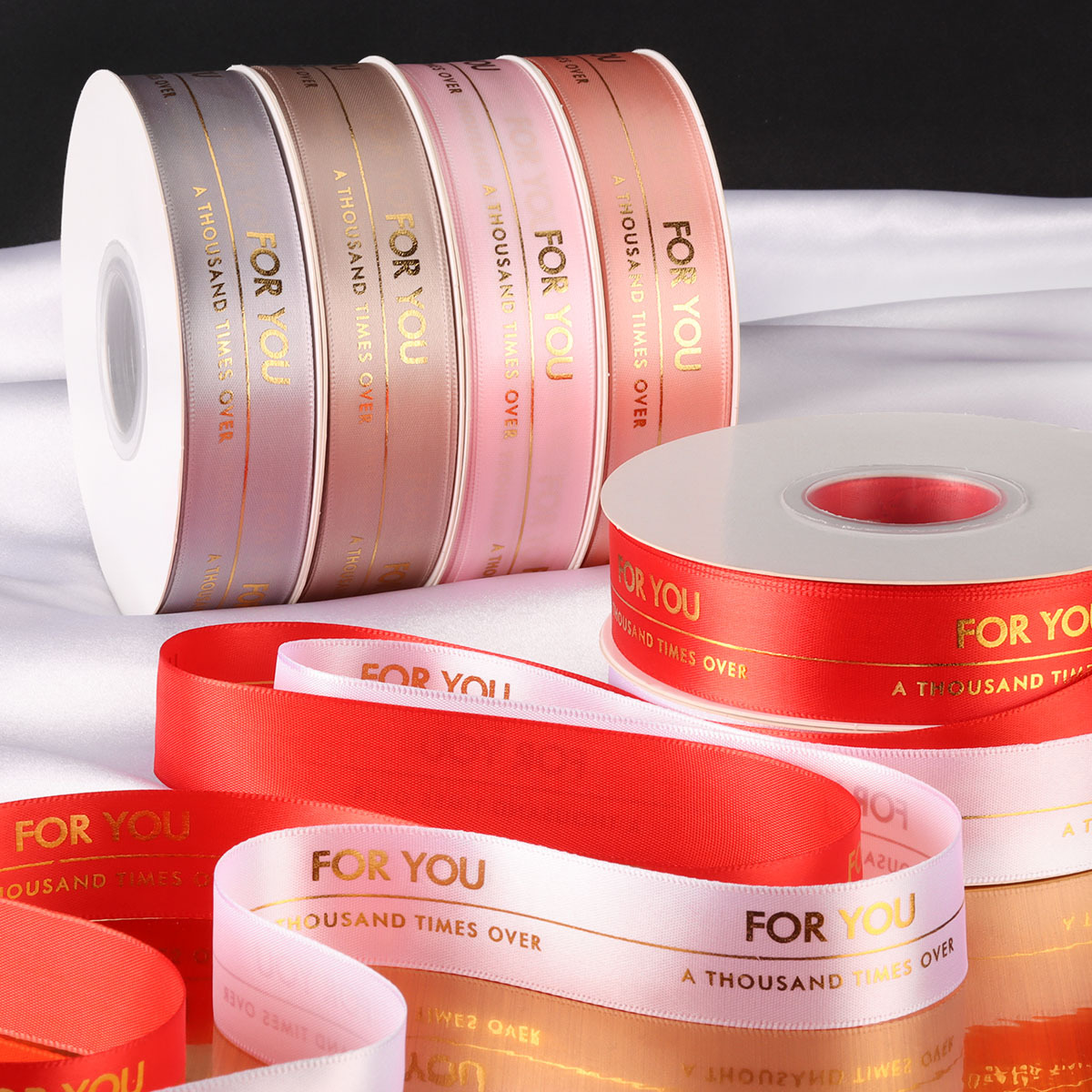 Gilding English Ribbon Flowers Gift Cake DIY Ribbon Aid Ribbon Gift Box Packaging Ribbon Flowers bouquet