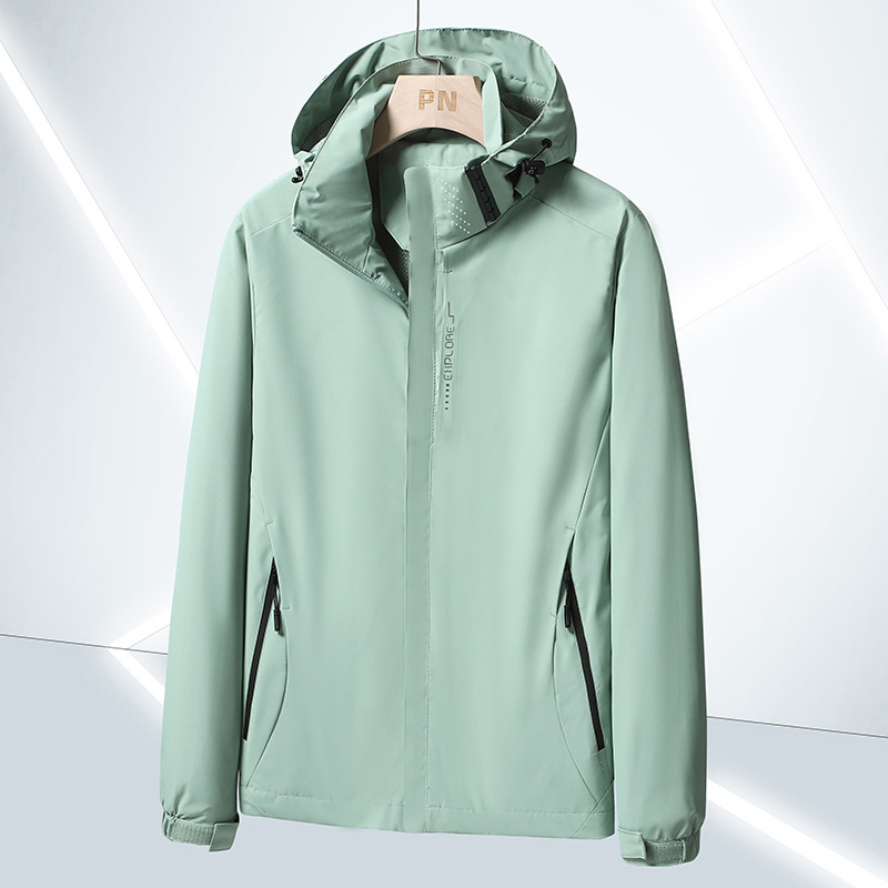 Picture of 6266 Outdoor Jacket Men's Thin Jacket Women's Jacket Single Layer Hooded Three-proof Mountaineering Suit Printable Logo