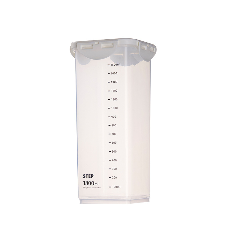 Picture of Storage Sealed Jar Household Grain Storage Box Kitchen Moisture-Proof Transparent Scale Dry Goods Fresh-Keeping Square
