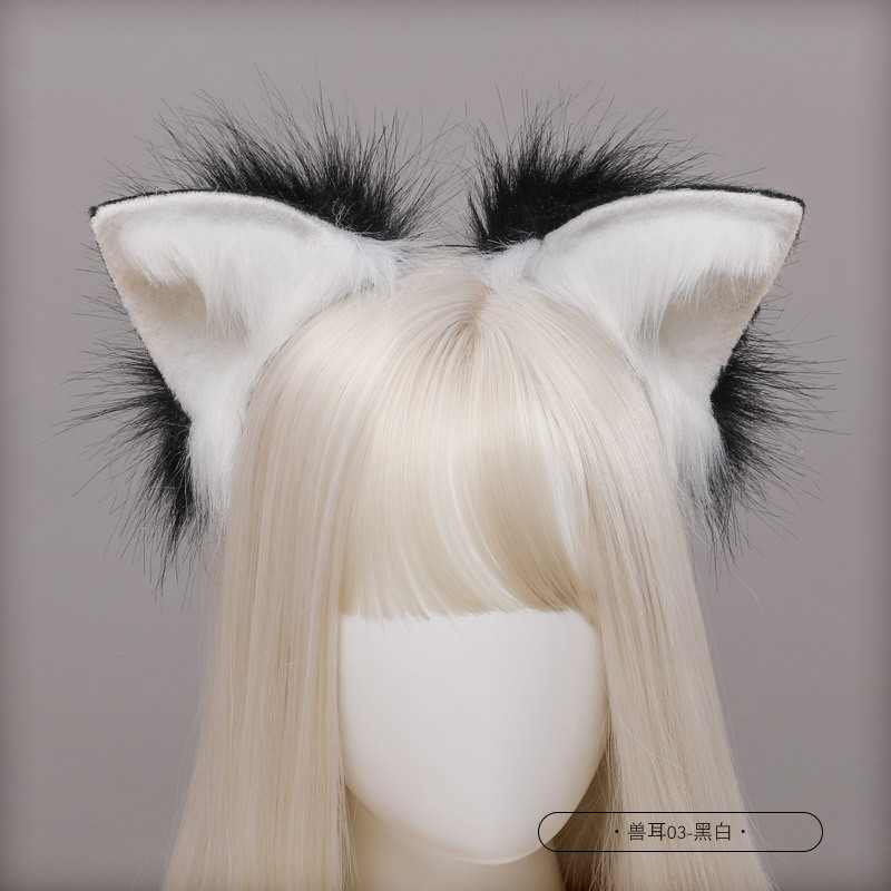 Picture of Handmade Simulated Animal Tail Cute Cosplay Dress up Comic Exhibition Fashion Accessories Handmade Plush Fox Tail