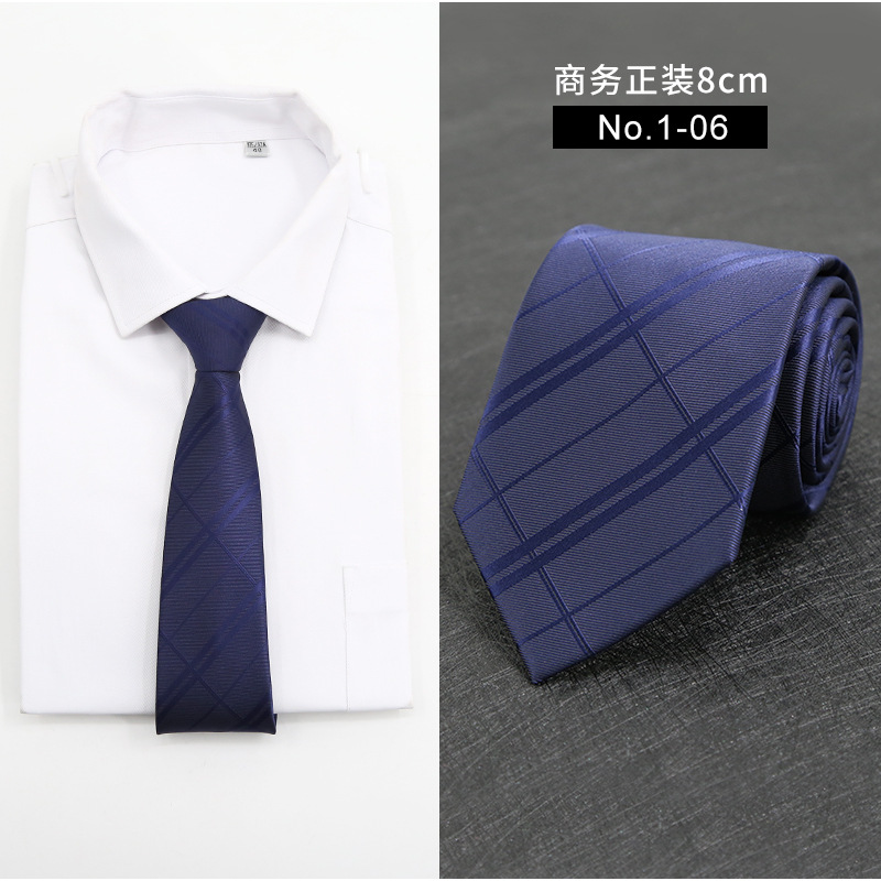 Picture of New Style Tie Men's Formal Business Casual Simple Style Solid Color Striped Arrow-Shaped Tie Manufacturer Ready Stock Wholesale