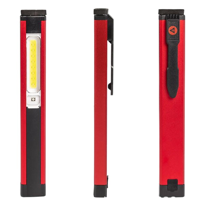 Multifunctional COB work light USB charging red light warning light LED flashlight with magnet portable handheld maintenance light