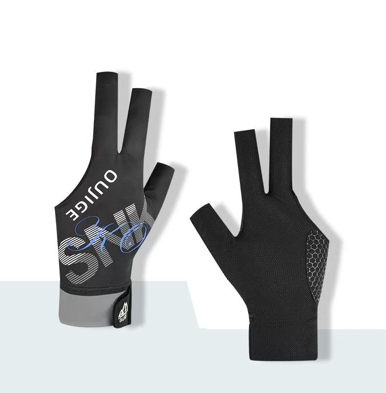 Picture of Billiards Gloves, Professional Snooker Billiards Gloves, Breathable, Quick-Drying, Wear-Resistant, Comfortable, Non-Slip, Fingerless, Light and Two-Finger Gloves