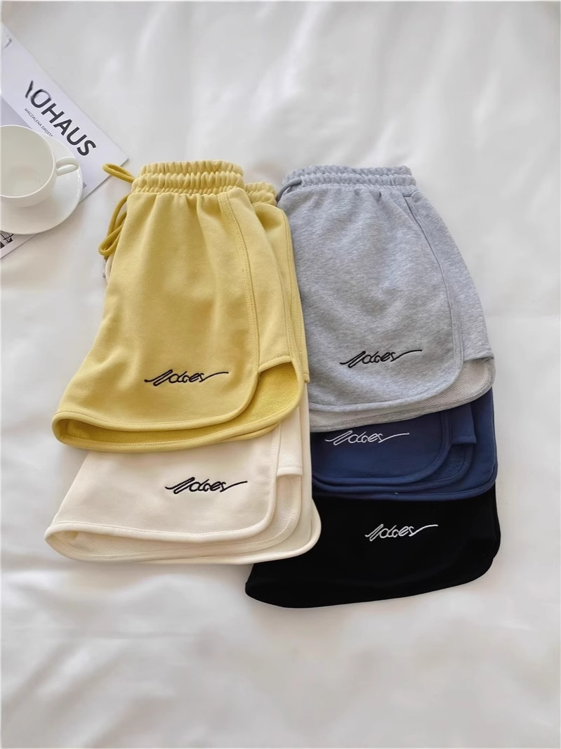 Picture of 2025 Summer Sports Shorts for Women, Loose Outer Wear, Running Home Pajamas, High-Waisted Casual Wide-Leg Pants, Yoga Hot Pants