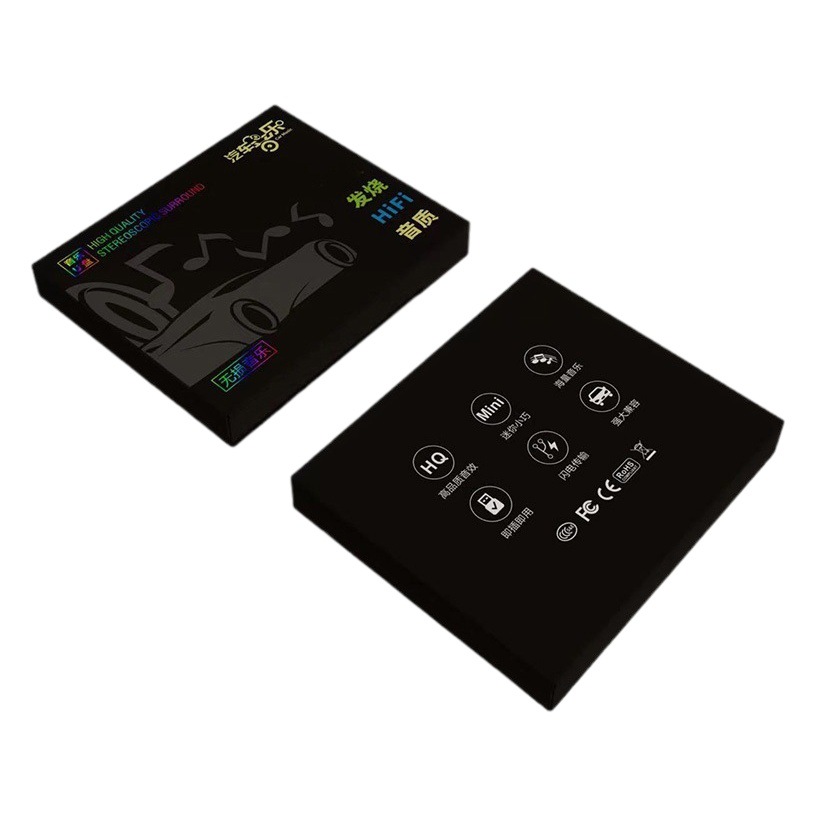 In stock car Music U Disk packing box neutral flip storage color box memory card EVA lining wooden board U disk box
