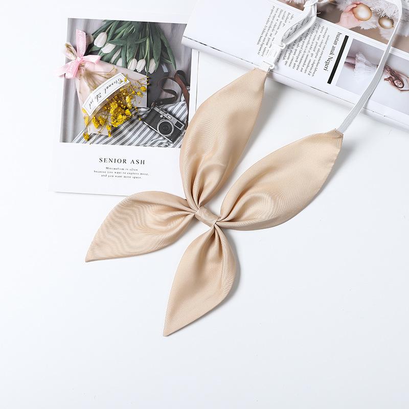 Picture of Goldfish Knot Jk Bow Tie Imitation Triangle Towel Free Slayer Suit Scarf Japanese Bow Uniform Collar wine red