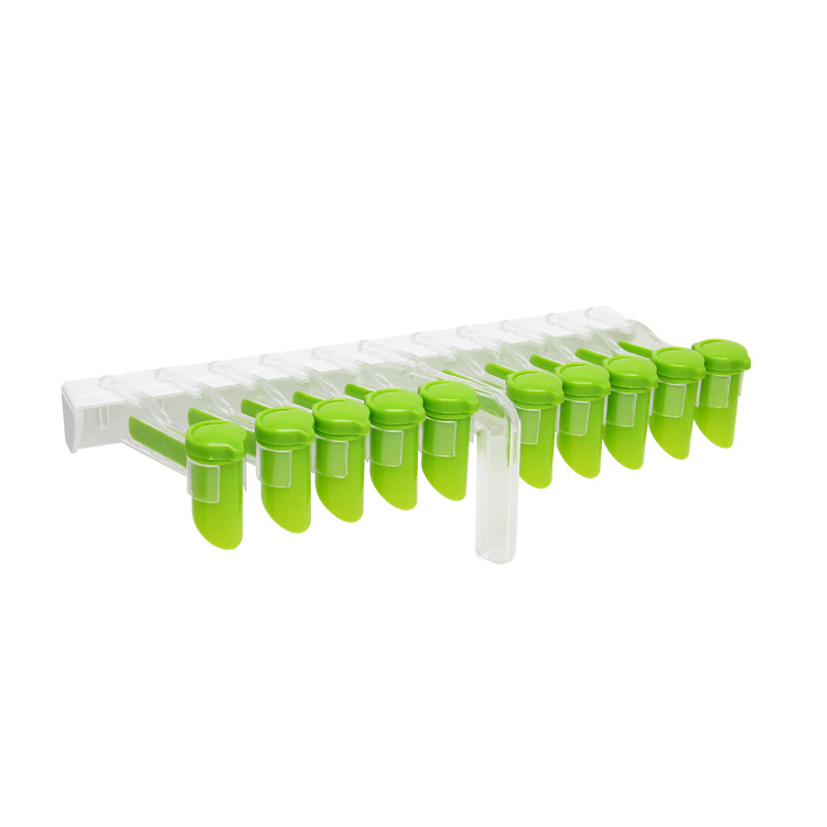 Picture of Punch-free Wall-mounted Spice Bag Storage Rack Spice Bag Storage Rack Sealing Clip Rotating Storage Rack