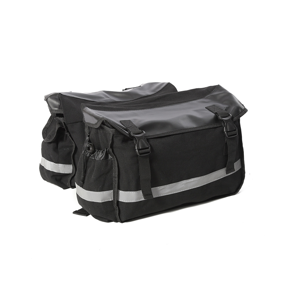 Bicycle Rear Carrier Bag Durable Polyester Motorcycle Saddle Pouch with Detachable Very Off-Road and Outdoor Travel