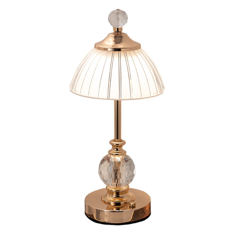 Cross-border Light Luxury Nightlight Crystal Decorative Table Lamp Modern Simple Atmosphere Lamp Bedroom Bedside Touch Ornaments Night Light