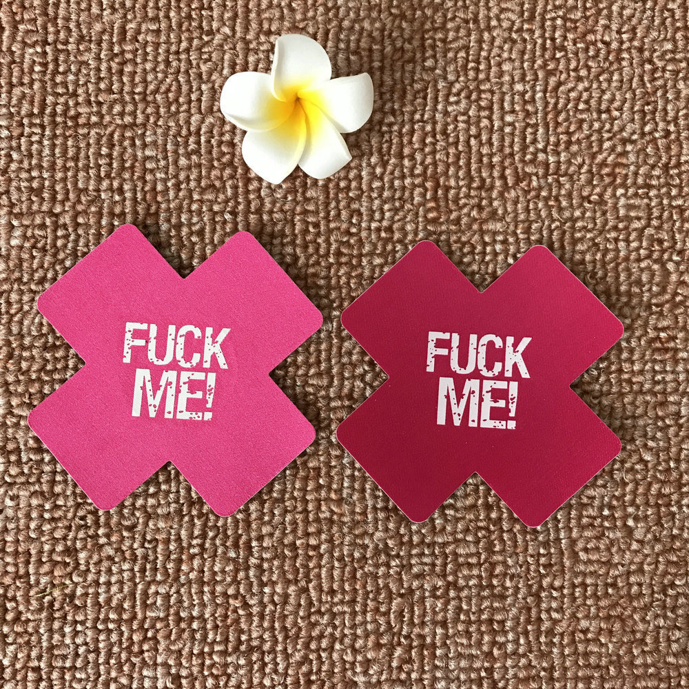 X-type adult sexy chest stickers disposable breast stickers cross-shaped temptation sexy Fuck Me cloth breast stickers 3026