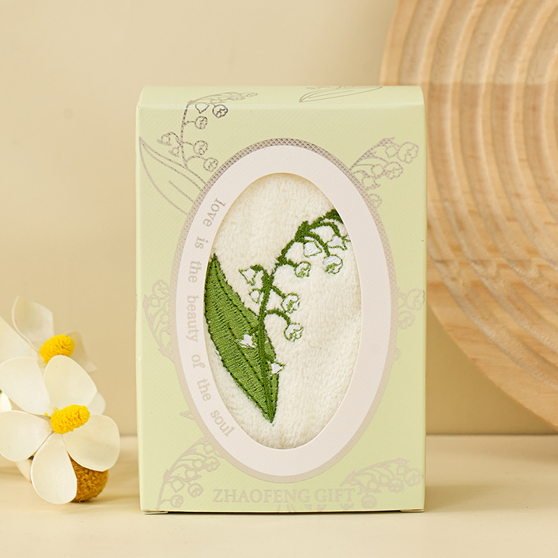 Picture of Souvenir Towels for Bridesmaids, Floral Embroidery, Baby Full-Month Gifts, Small Return Gifts, Women's Day Small Gift Designs