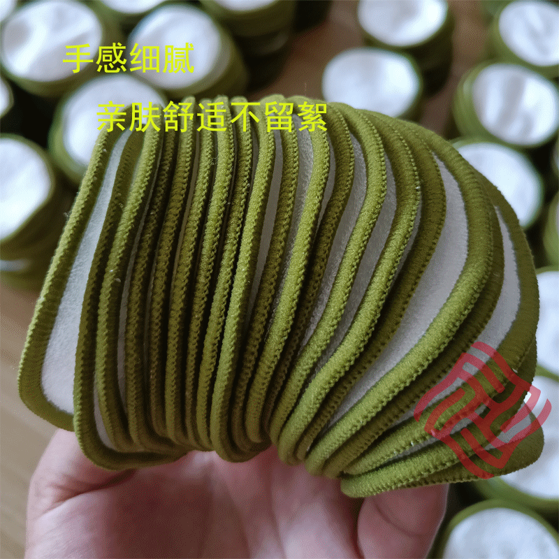 Cotton Makeup Remover Pad Manufacturer Double-Layer Round Edge-Locking Washable and Reusable Organic Cotton Makeup Remover Pad