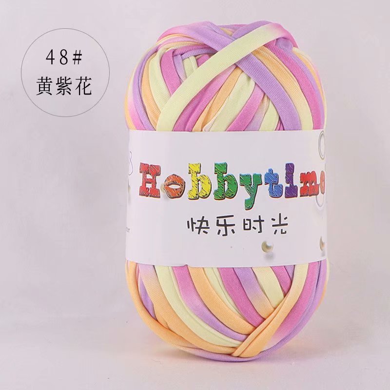 Picture of Happy Time High Elasticity Cloth Line 100g Color Material Bag Home Carpet Floor Mat Hook Shoe Hand-Knitted Thread