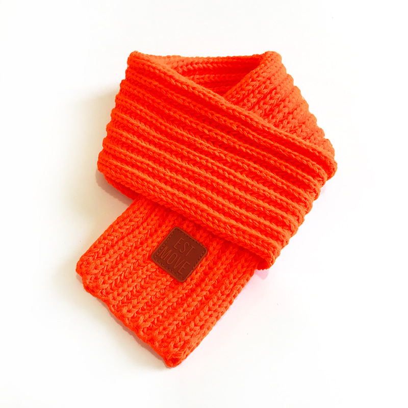 Picture of 6 Korean Style New Knitted Scarf Men's and Women's Cute Fashion Solid Color Simple Autumn and Winter Baby's Warm Scarf