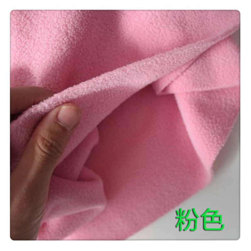 Spot supply 144F fleece fabric polyester double brush single shake fleece fabric clothing toy fabric