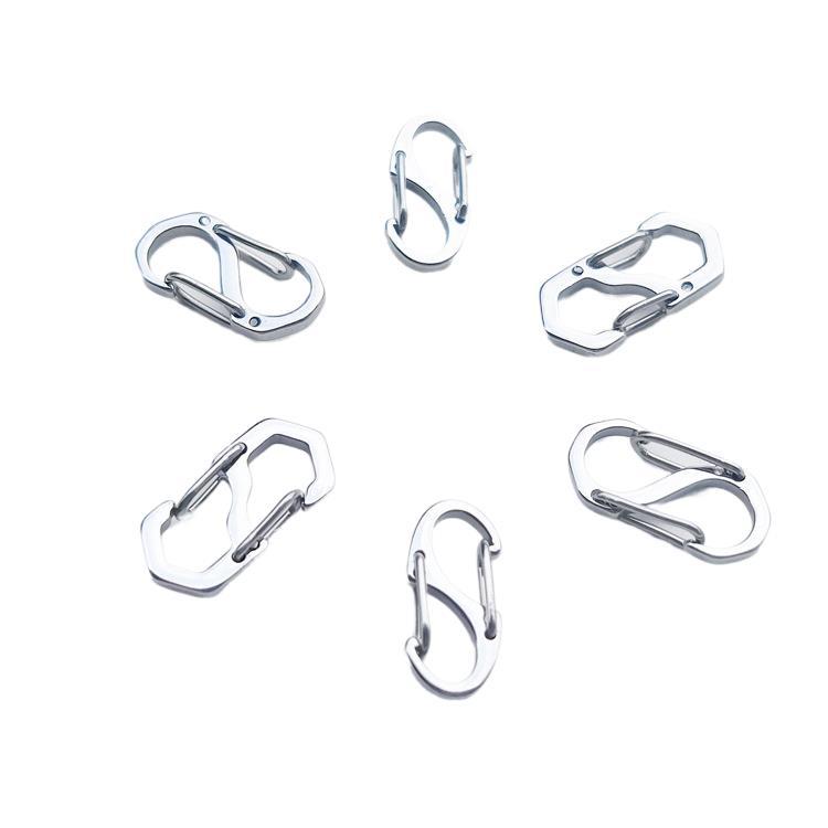 Stainless steel 8-shaped buckle S-shaped spring buckle necklace connection buckle DIY key chain fast hanging buckle jewelry manufacturers spot