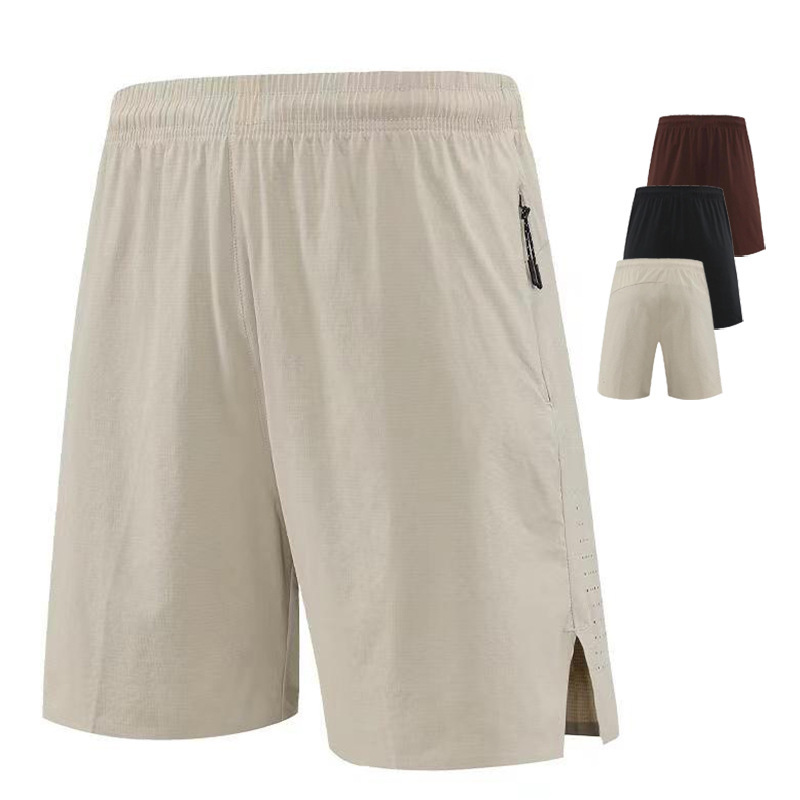 2024 Summer New Quick-drying Sports Pants Men's Ice-feeling Outdoor Running Fitness Shorts Shorts Loose Casual Pants