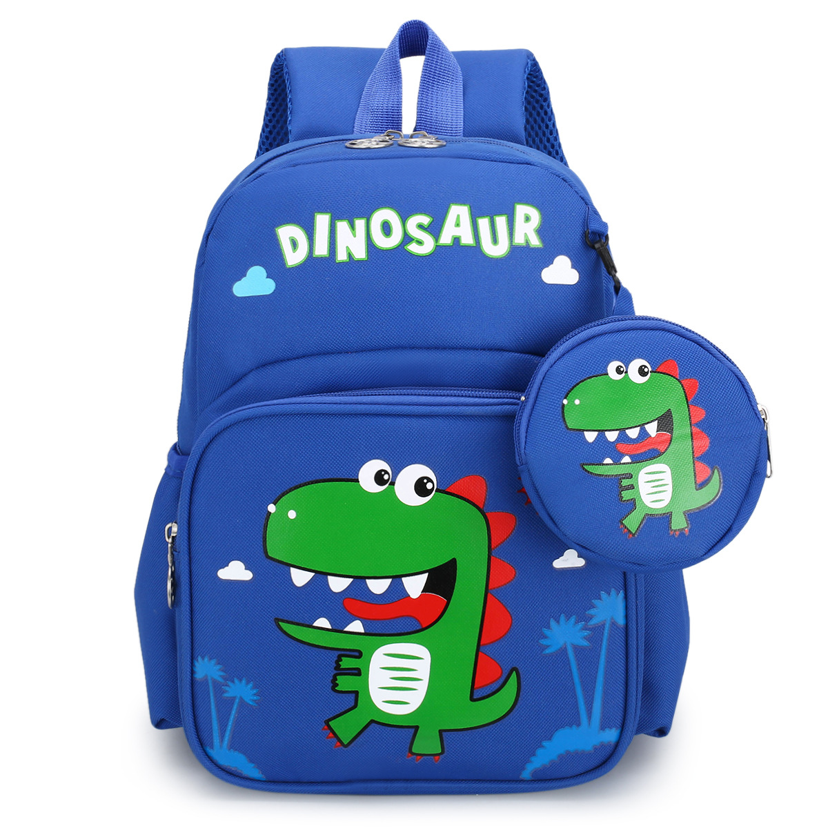 Picture of Pupils' Bag with Coin Purse Children's Printed Schoolbag Cute Cartoon Children's Ridge Protection Schoolbag
