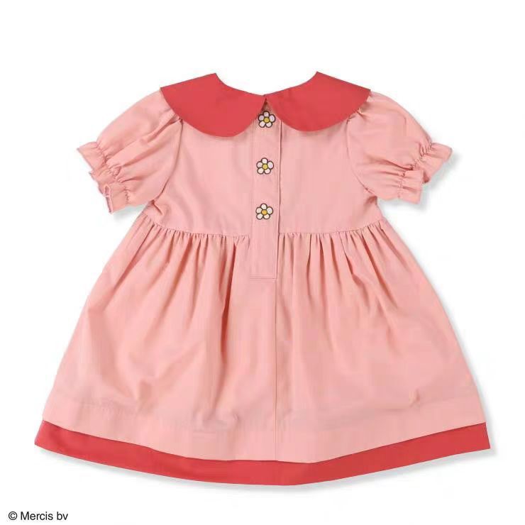 Picture of 2025 Summer Miffy Rabbit Children's Clothing Baby Girl Cute Short Sleeve Lapel Dress