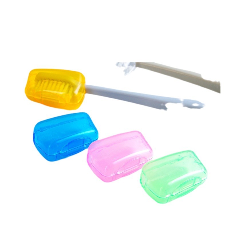 Picture of Travel Toothbrush Head Protective Cover Protective Cover Head Cover Portable Outdoor Travel Toothbrush Protective Box Toothbrush Bucket Toothware Box