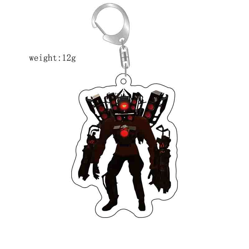 Picture of Cross-border new toilet man keychain skibidi toilet monitor Man TV man creative killer pendant batch