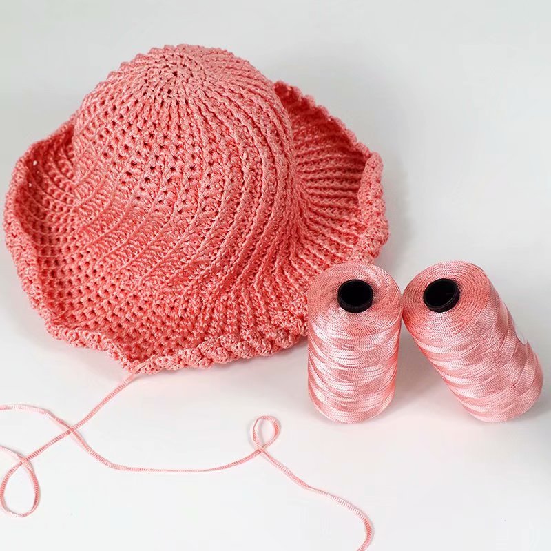 Summer ice silk handmade diy ice hemp thread wholesale summer hat seat cushion braided thread
