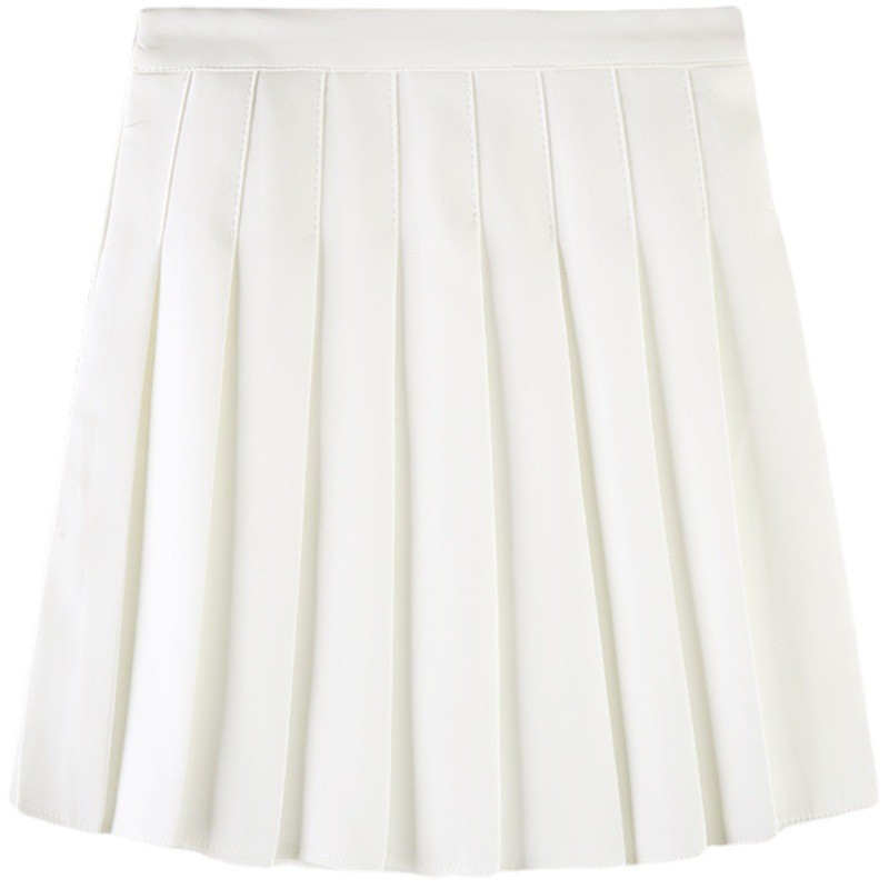 Picture of Spring and Autumn Black Short Skirt 2025 New Style Pleated Skirt Women's Internet Celebrity Slim High Waist A-Line Skirt